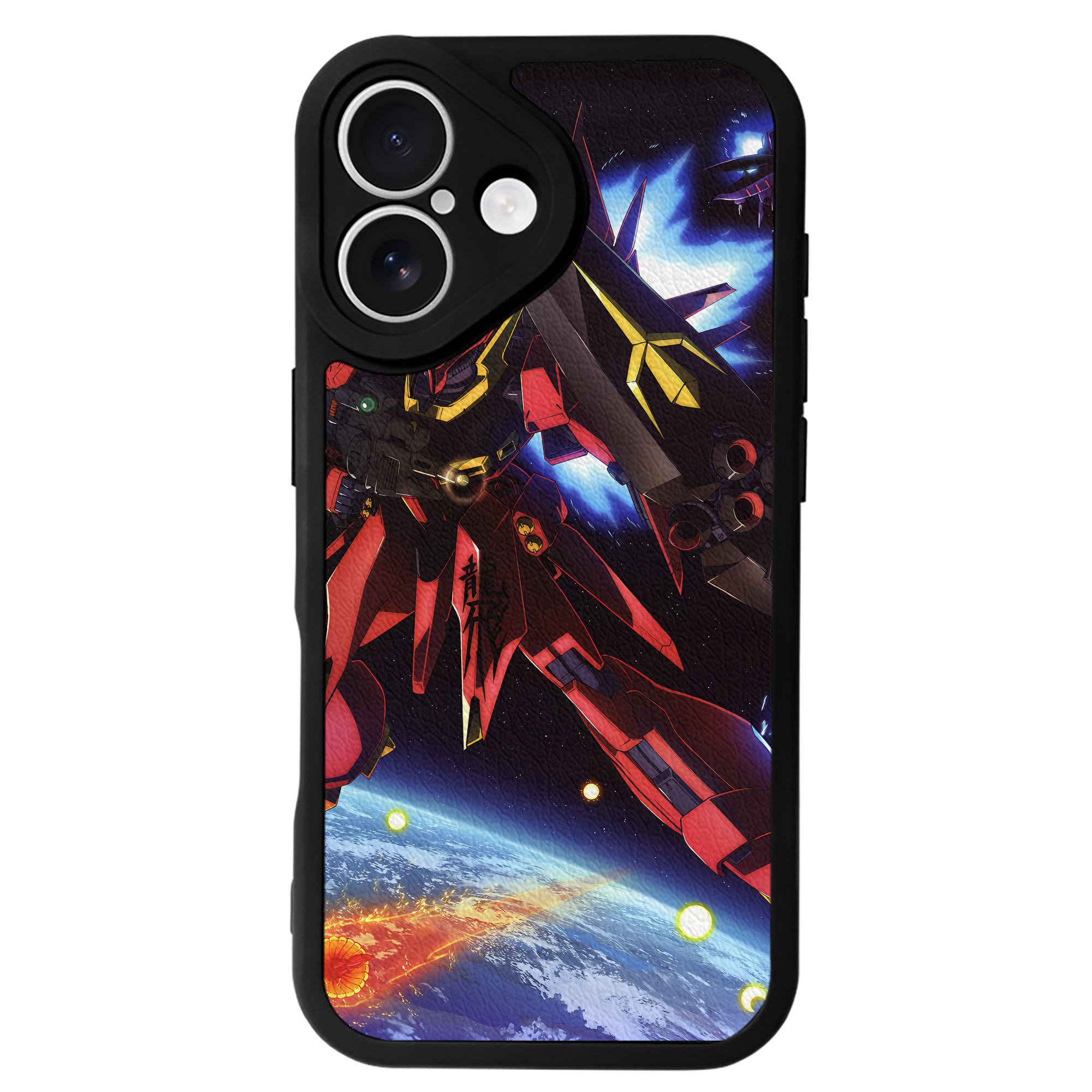 （画像用） 機動戦士ガンダム Mobile Suit Gundam 【iPhone 16シリーズ対応】シリコンスマホケース（レザー調） 材質：シリコン